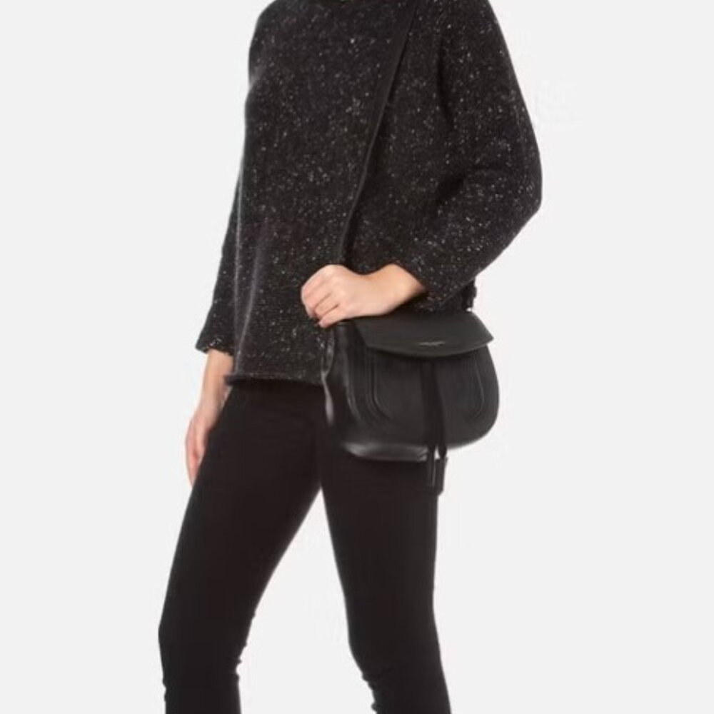 Marc Jacobs Black Leather Mavericks Mini Shoulder Crossbody Autumn Winter Bag